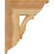 Ekena Millwork Balboa Traditional Rough Sawn Bracket w/ Offset Brace, Western Red Cedar, 8"W x 18"D x 22"H BKT0806X18X22BOA01RWR - alternate 2
